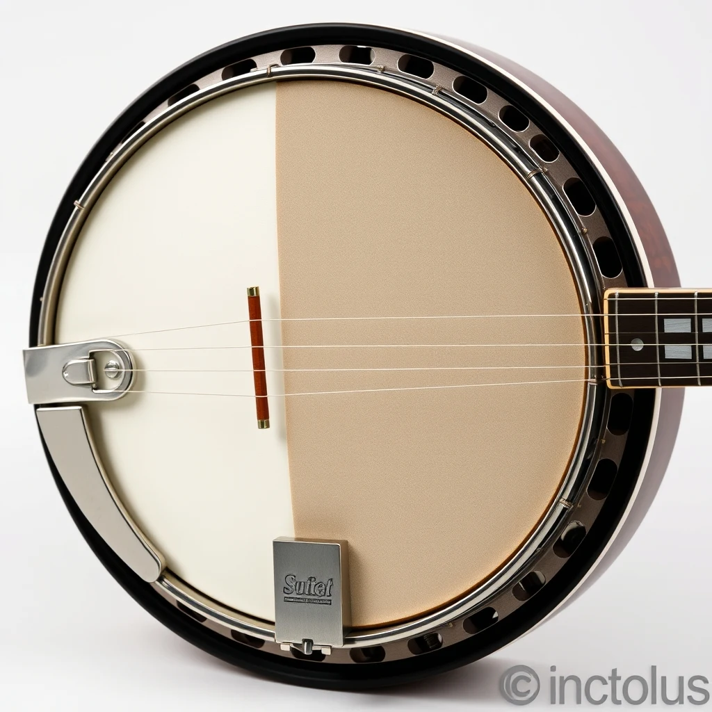 Vintage Gibson Mastertone 5-string resonator banjo with arched headstock and inlaid fretboard, product photograph