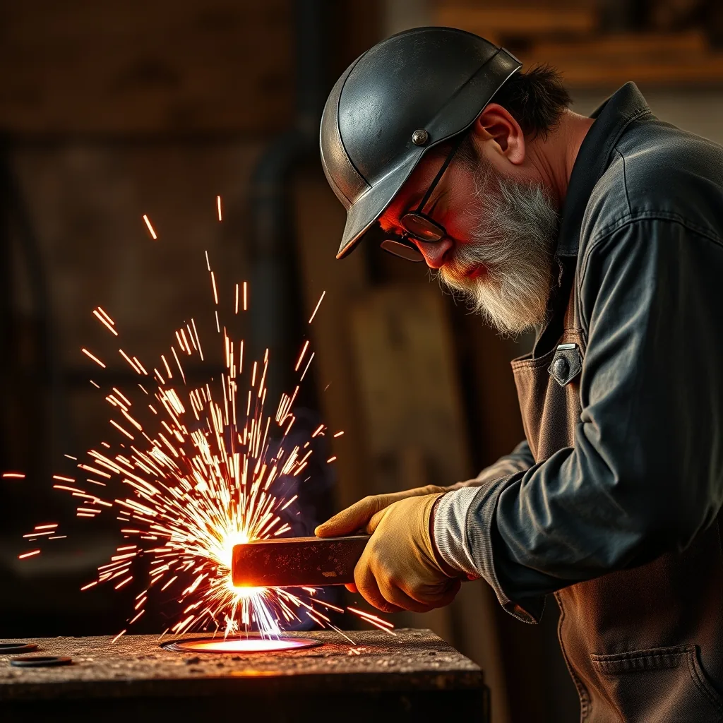 Forge welding heat: sparkler vs sticky, and why mild steel welds easier than high-carbon