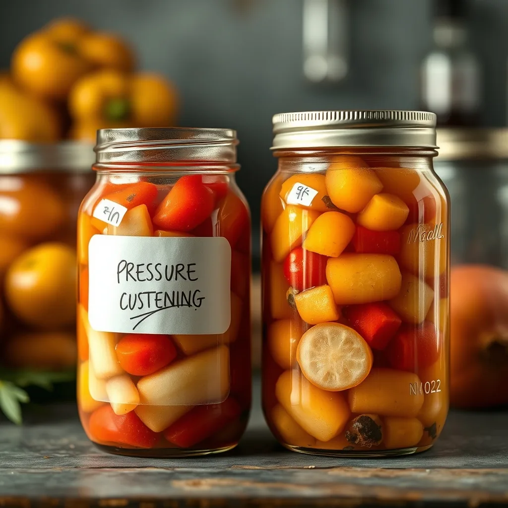 Water bath vs pressure canning — pH cutoffs, the high-acid line, and what actually kills botulism