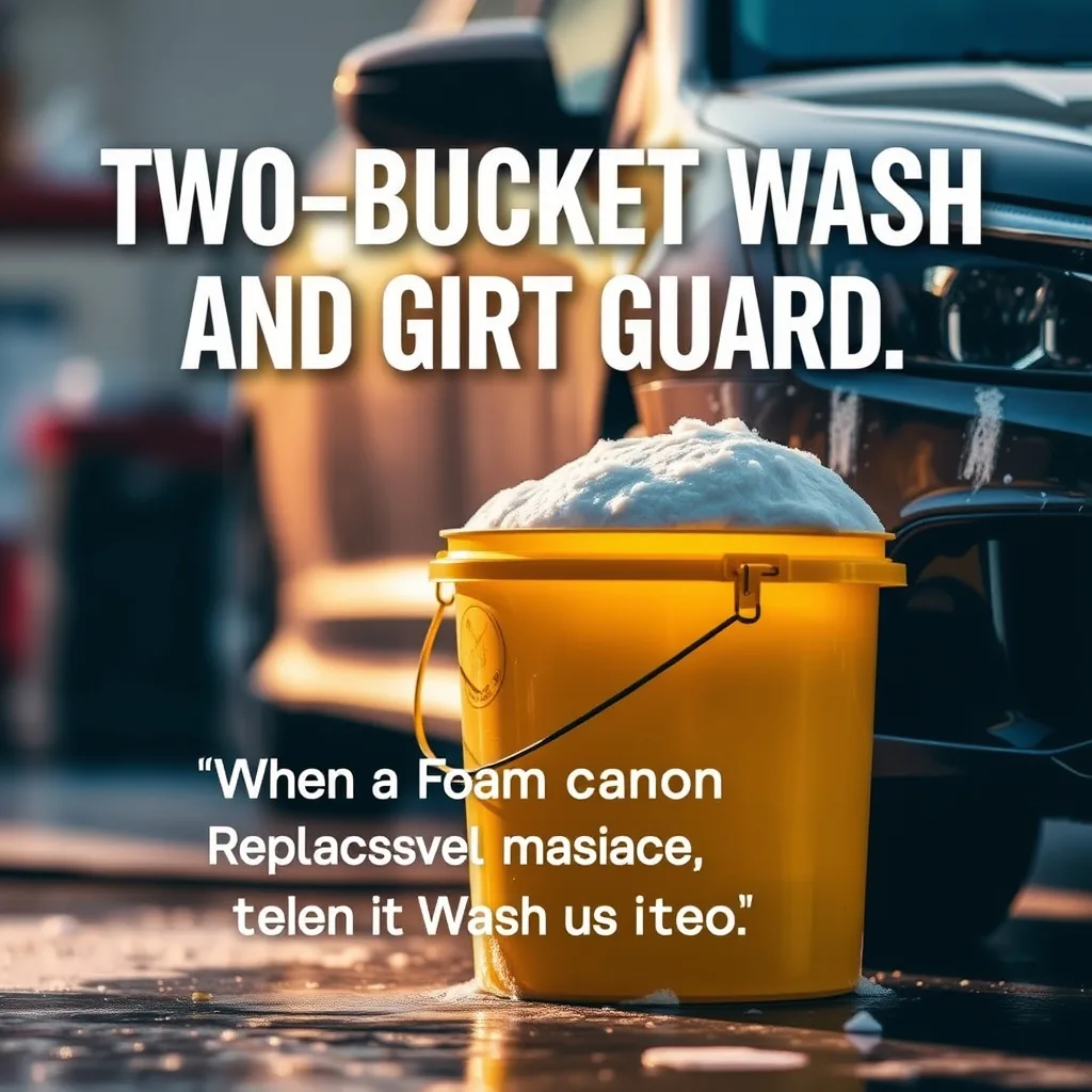 Two-Bucket Wash and Grit Guard: Why It Matters, When a Foam Cannon Replaces a Bucket, When It Doesn't