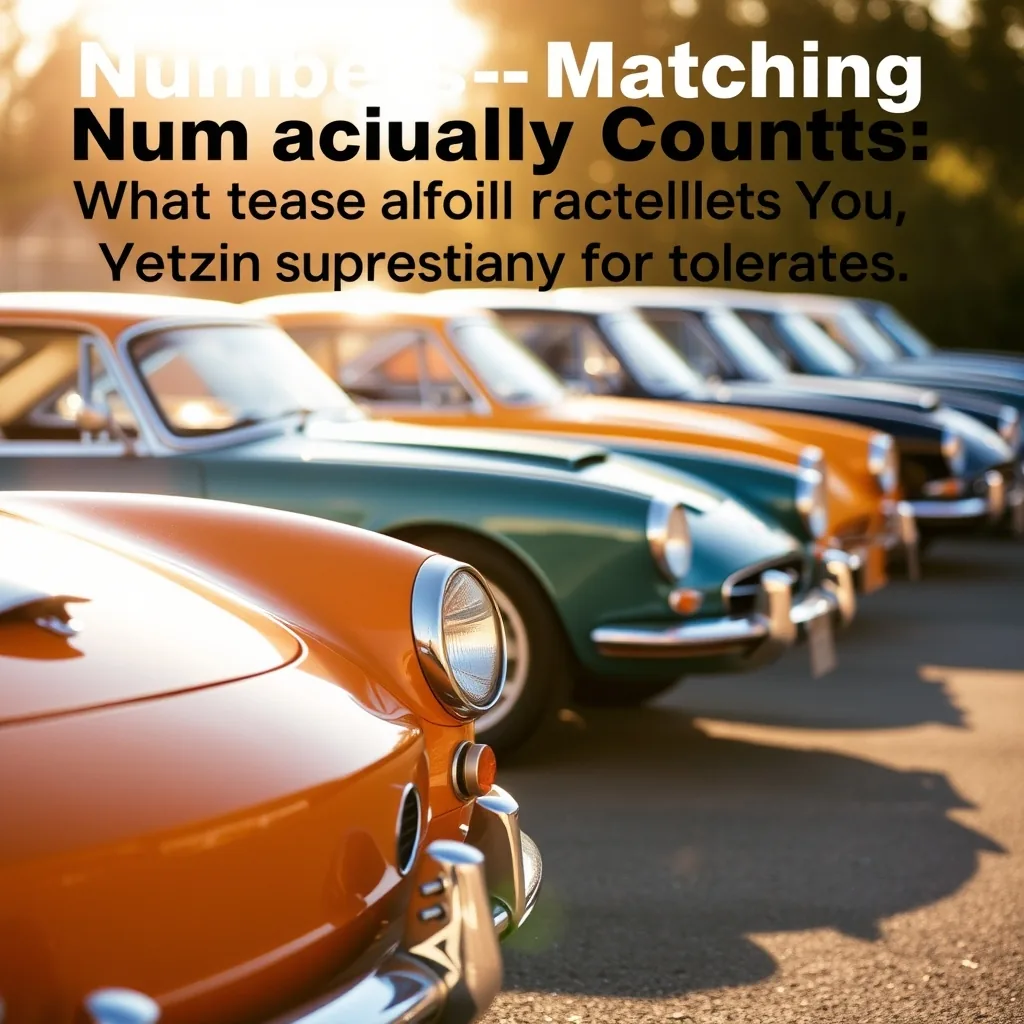 Numbers-Matching: What Actually Counts, What the Trim Tag Tells You, What Restoration Tolerates