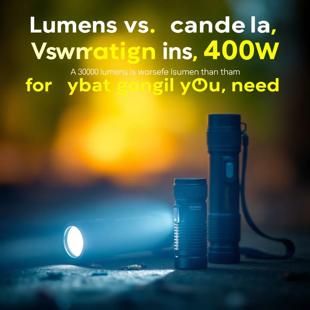Lumens vs candela vs throw: when 1,000 lumens is worse than 400 for what you actually need
