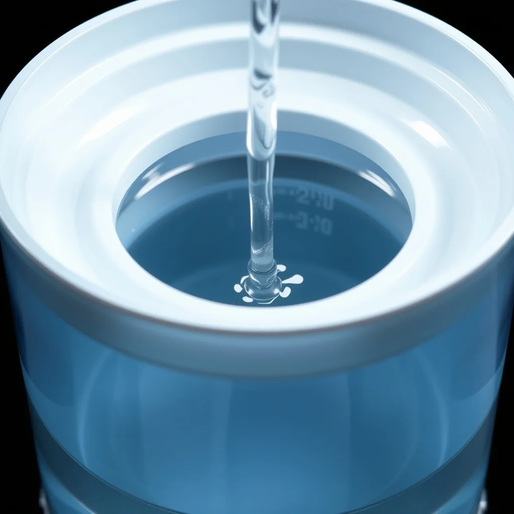 Ultrasonic humidifier with removable water tank and mist output nozzle, studio product photography