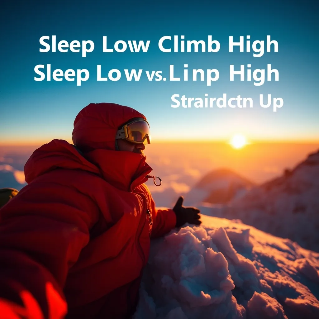 Acclimatization: Sleep Low Climb High vs Straight Up — the Actual Altitude Curves