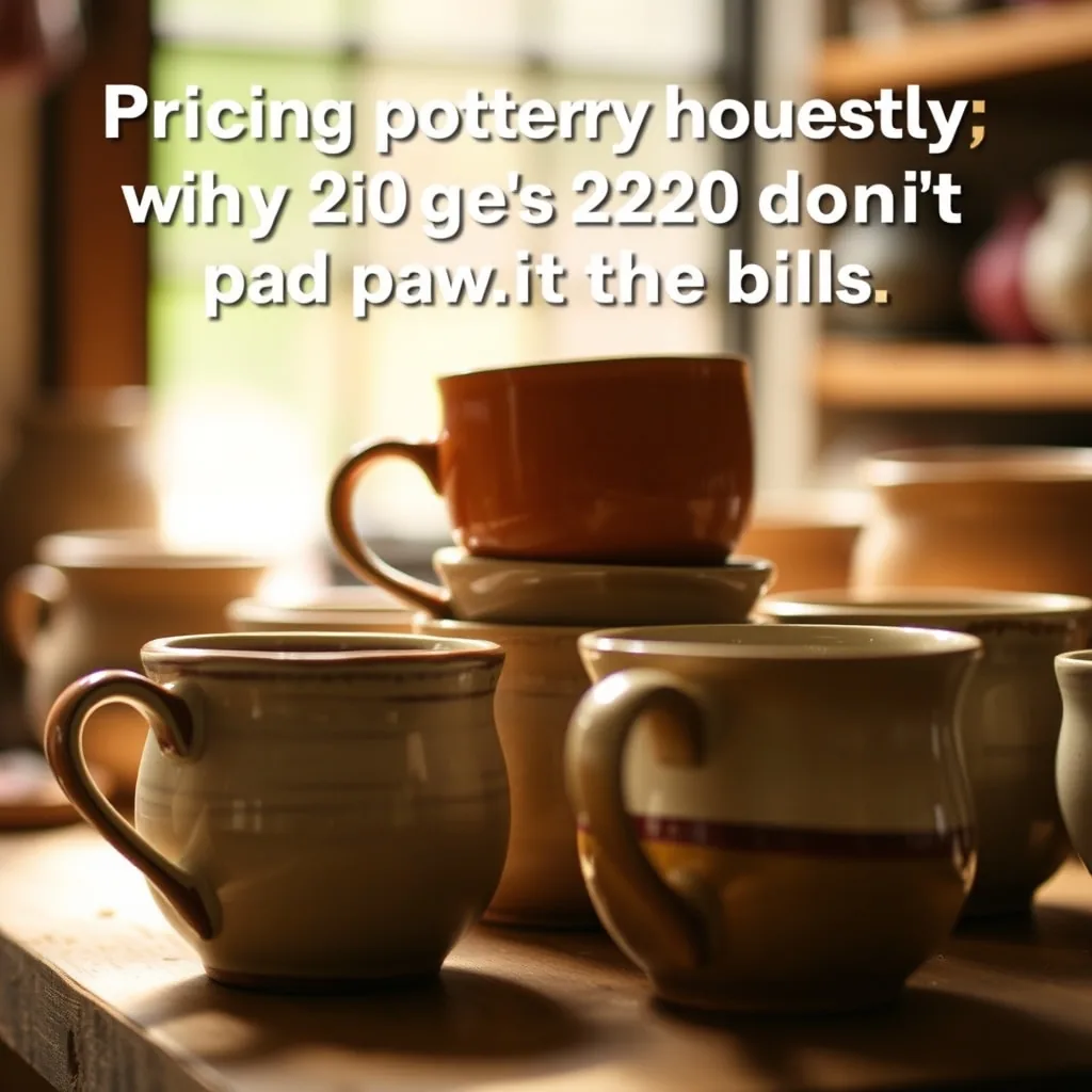 Pricing pottery honestly: why $20 mugs don't pay the bills