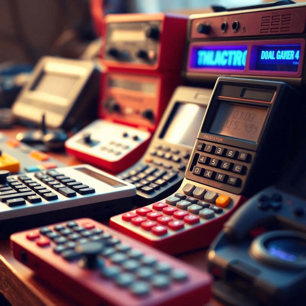 Retro Video Games: calculators and real gear takes.