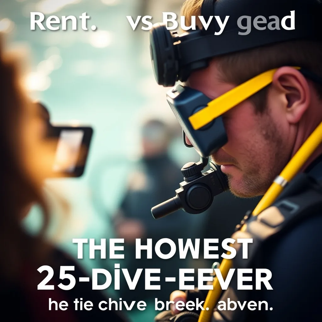 Renting vs buying gear: the honest 25-dive break-even