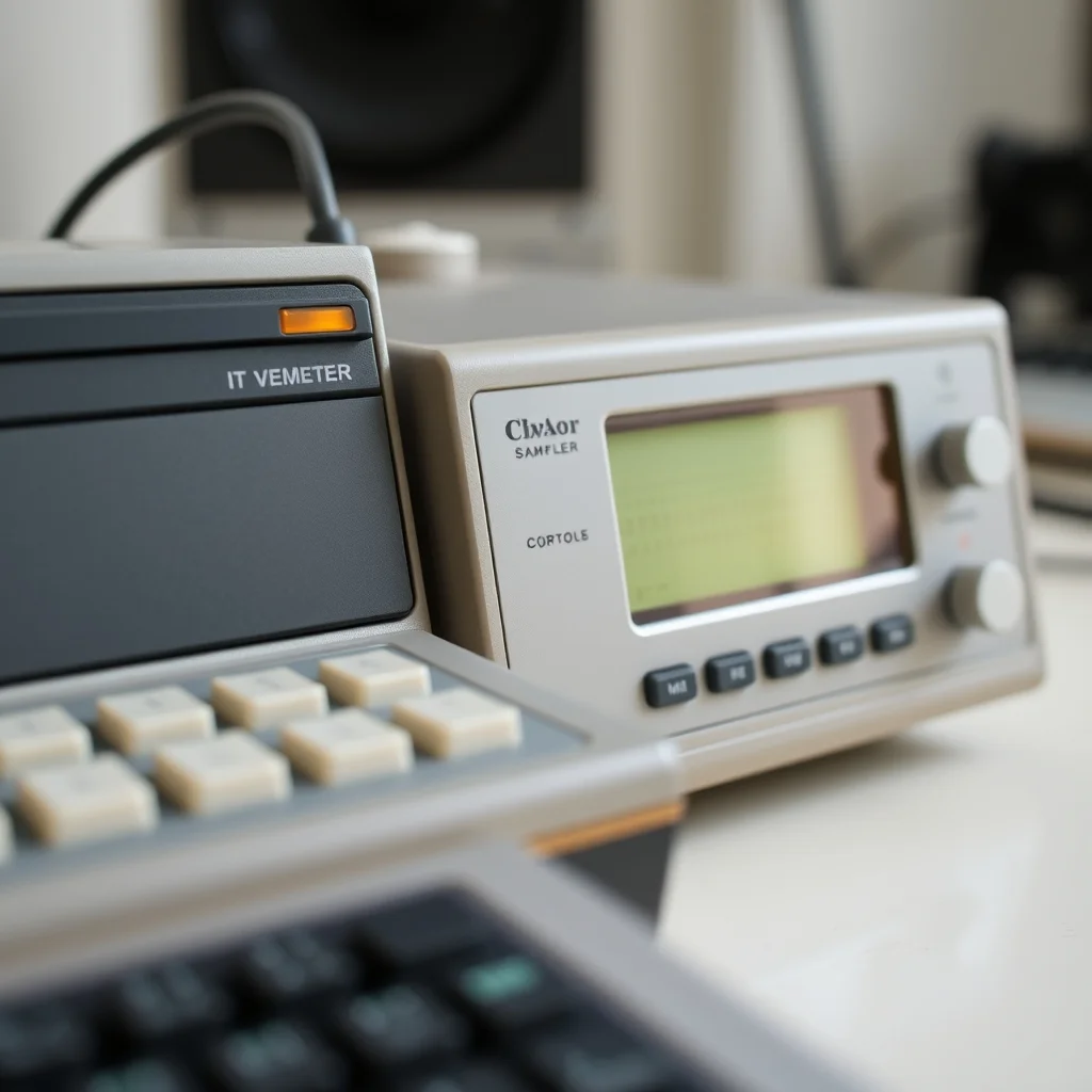 Akai MPC3000 hardware sampler with pads and display, studio product photograph