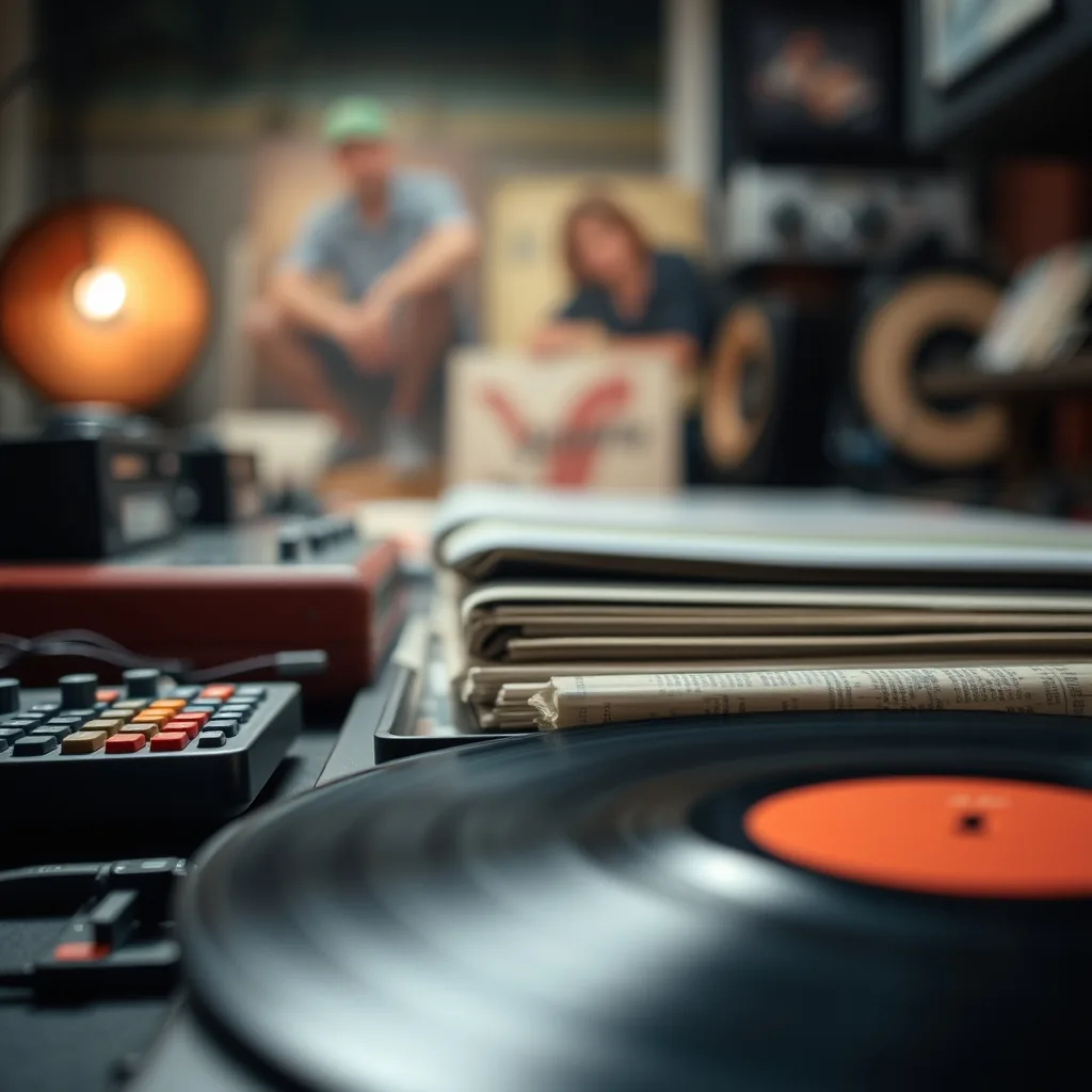 Vinyl Records: calculators and real gear takes.